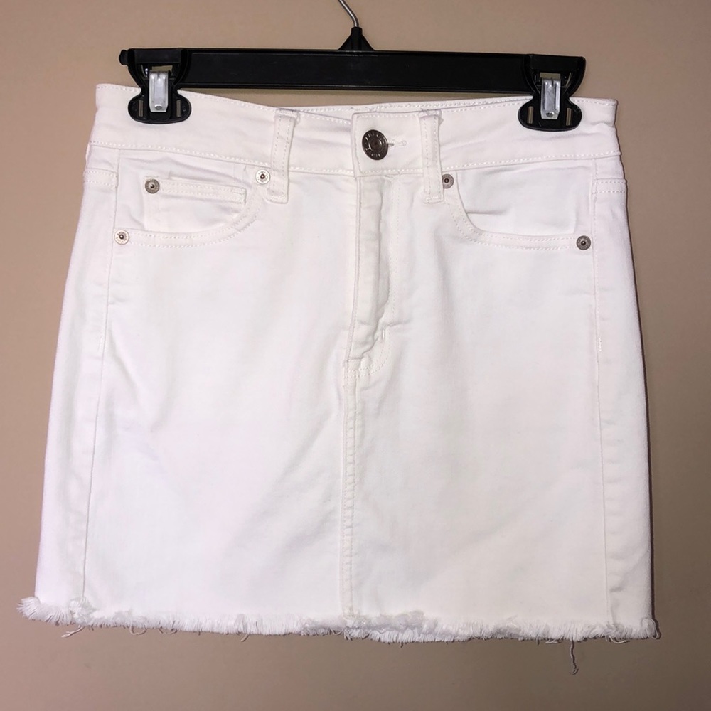 White American Eagle Denim Skirt